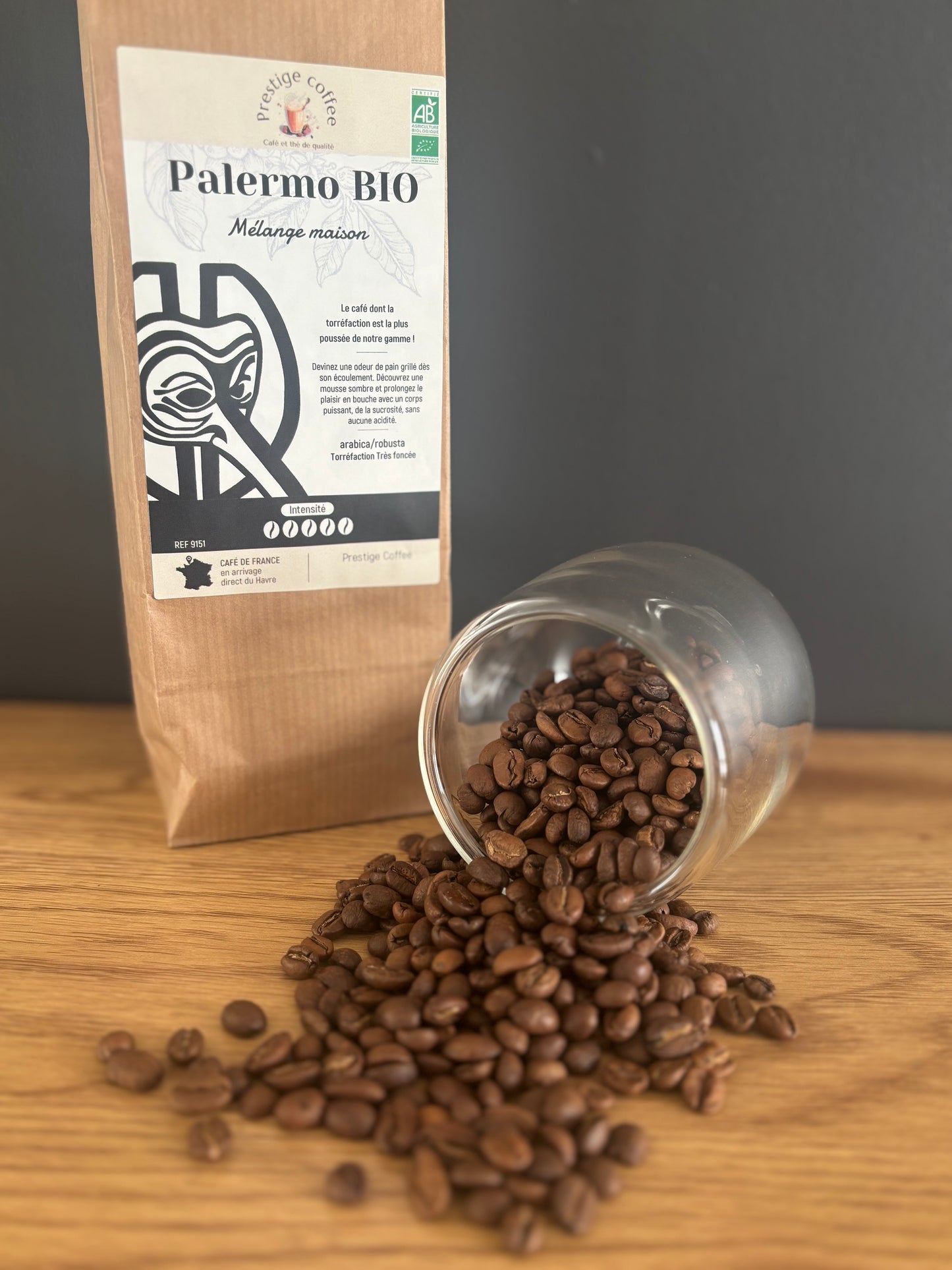Café grains Bio Mélange Palermo
