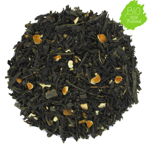 Thé vert Sencha orange citron BIO