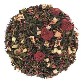 Thé vert framboise, crème - Les bêtises de charlotte - 100g