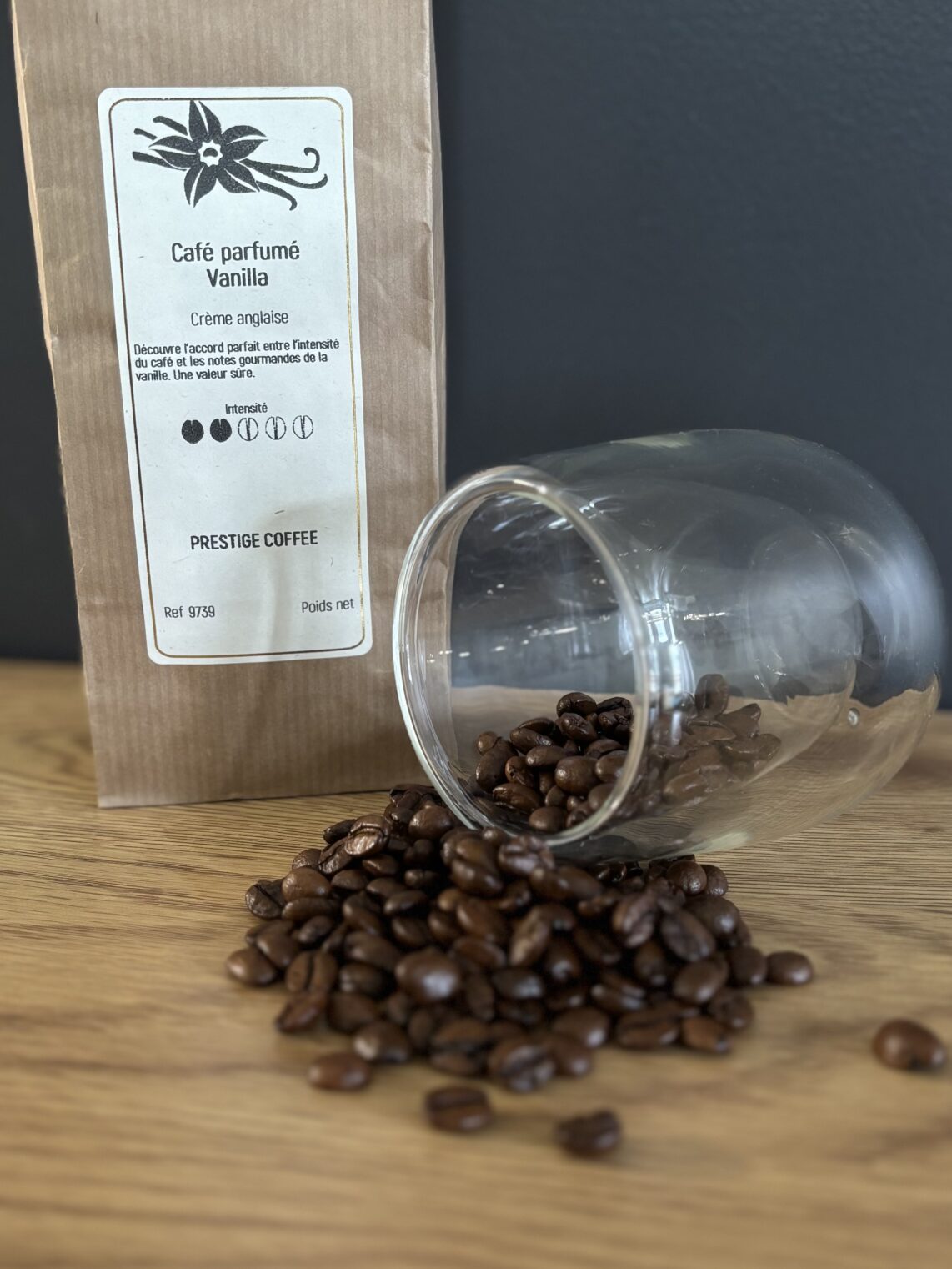 Vanille - Café grains parfumés - 250g