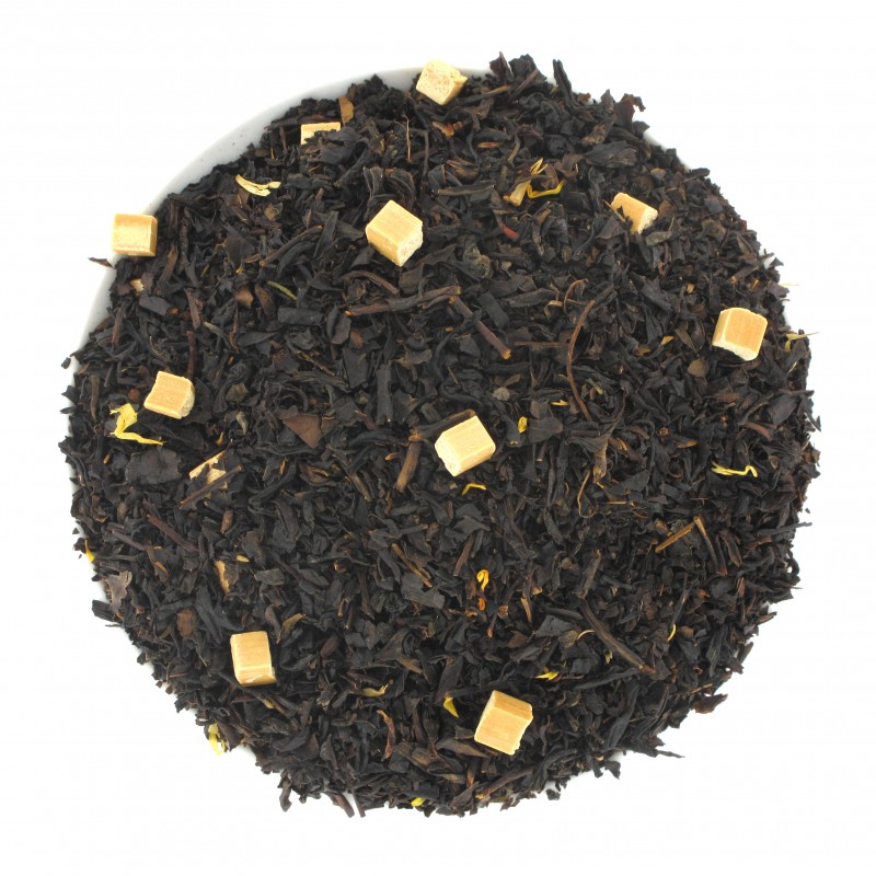 thé noir gourmand au caramel beurre salé de normandie